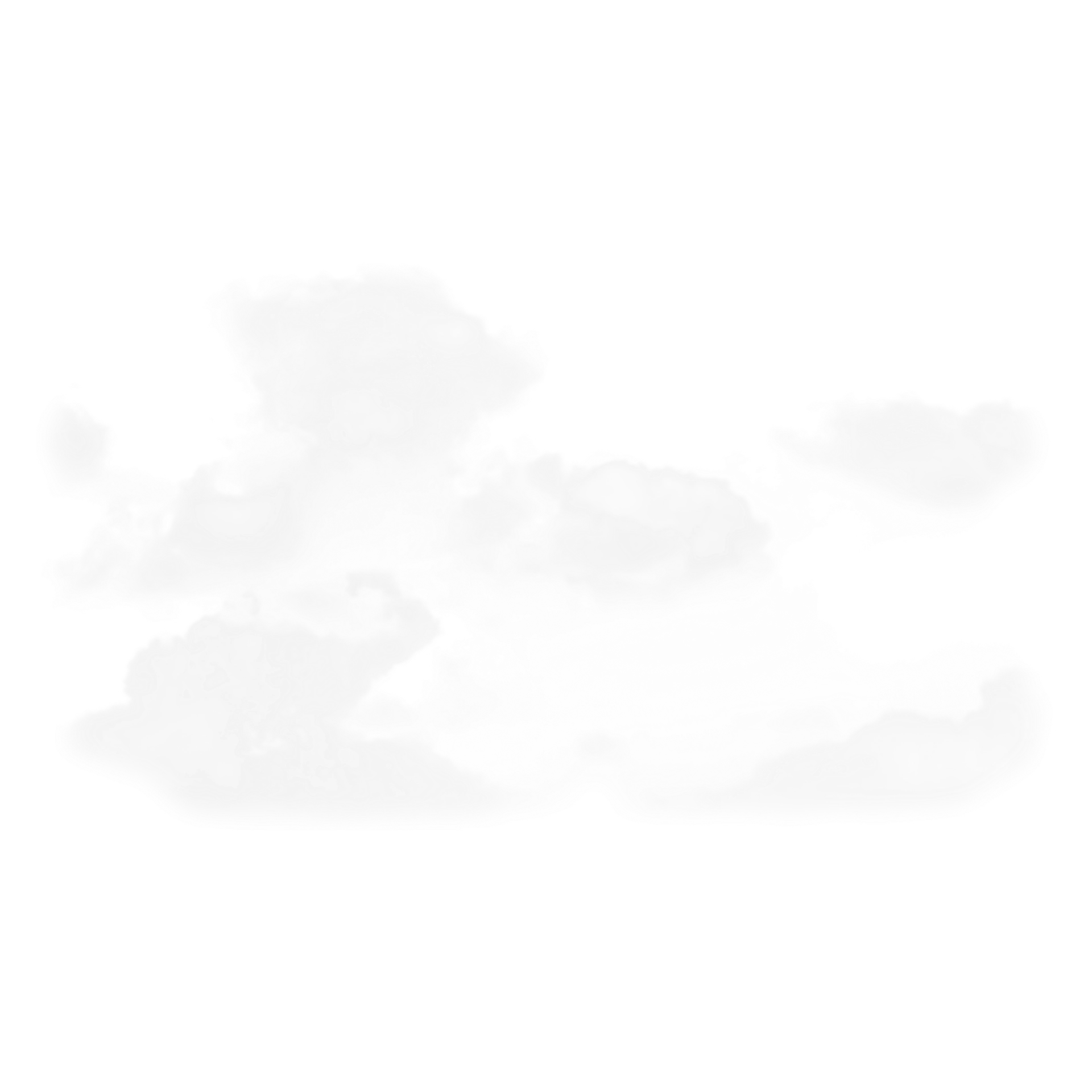 Silhouette of a cloud with irregular, fluffy edges and a smooth, rounded shape.
