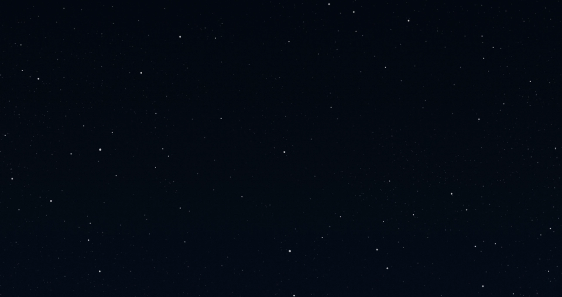 A starry night sky with numerous small stars scattered across a dark background.