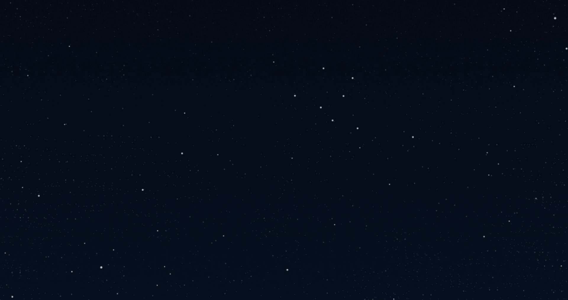 A starry night sky with numerous small stars scattered across a dark background.