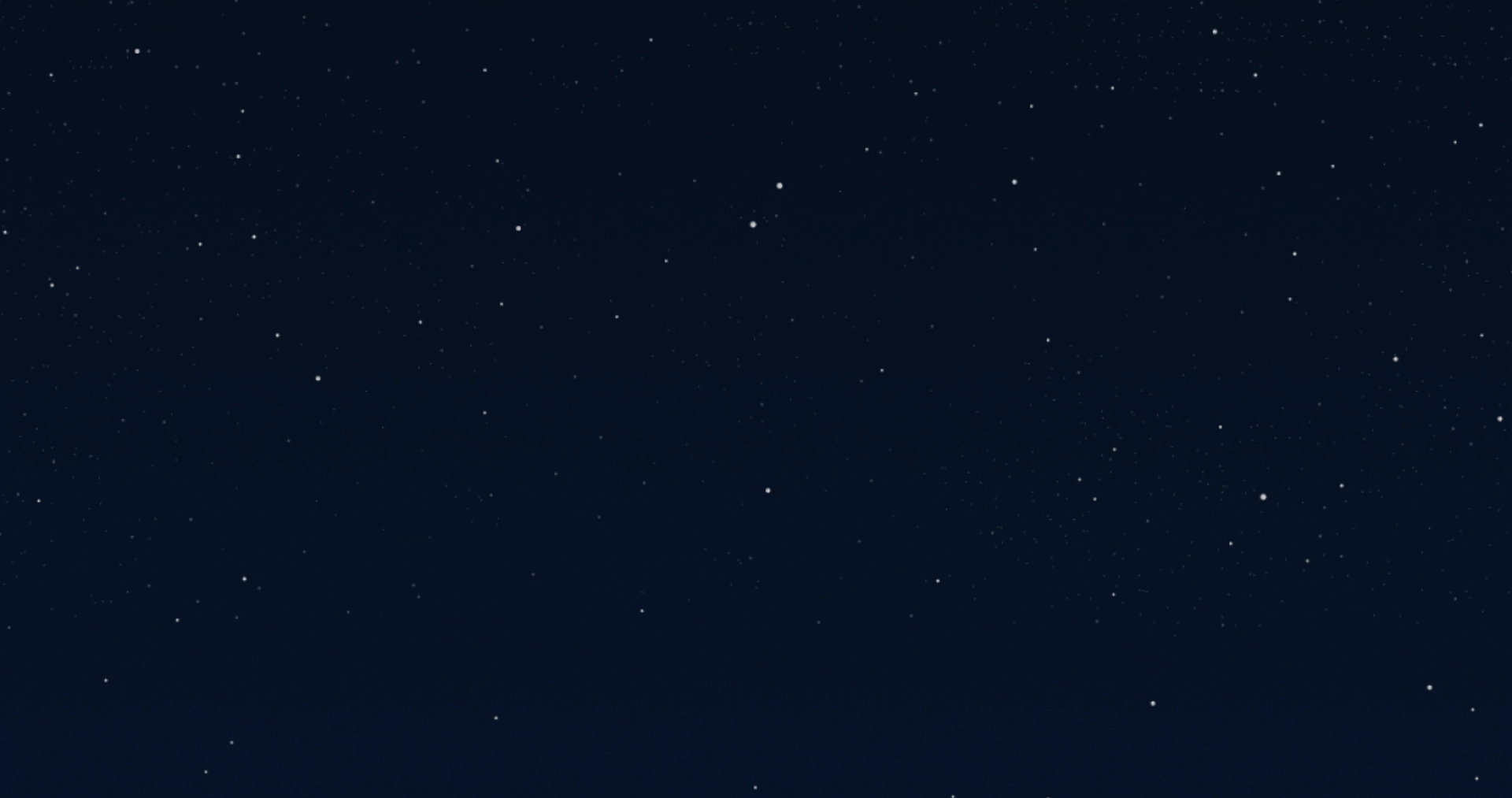 A starry night sky with numerous small stars scattered across a dark background.