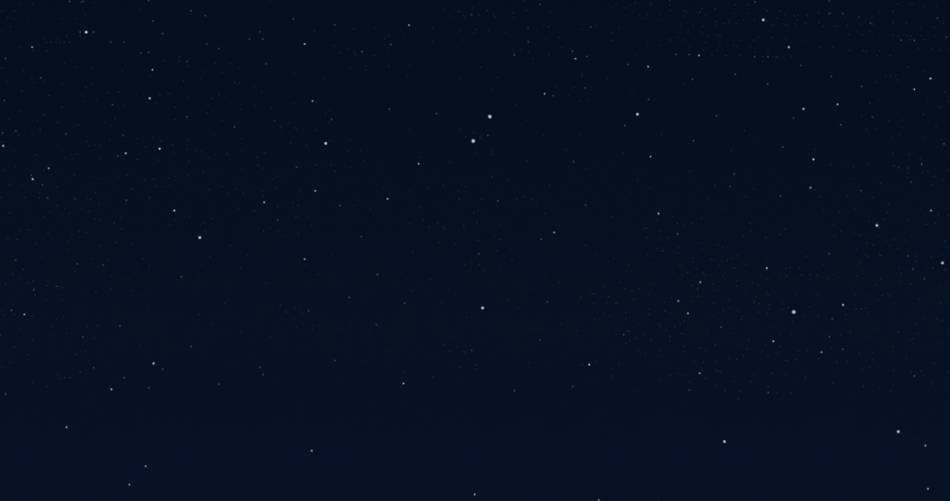 A starry night sky with numerous small stars scattered across a dark background.