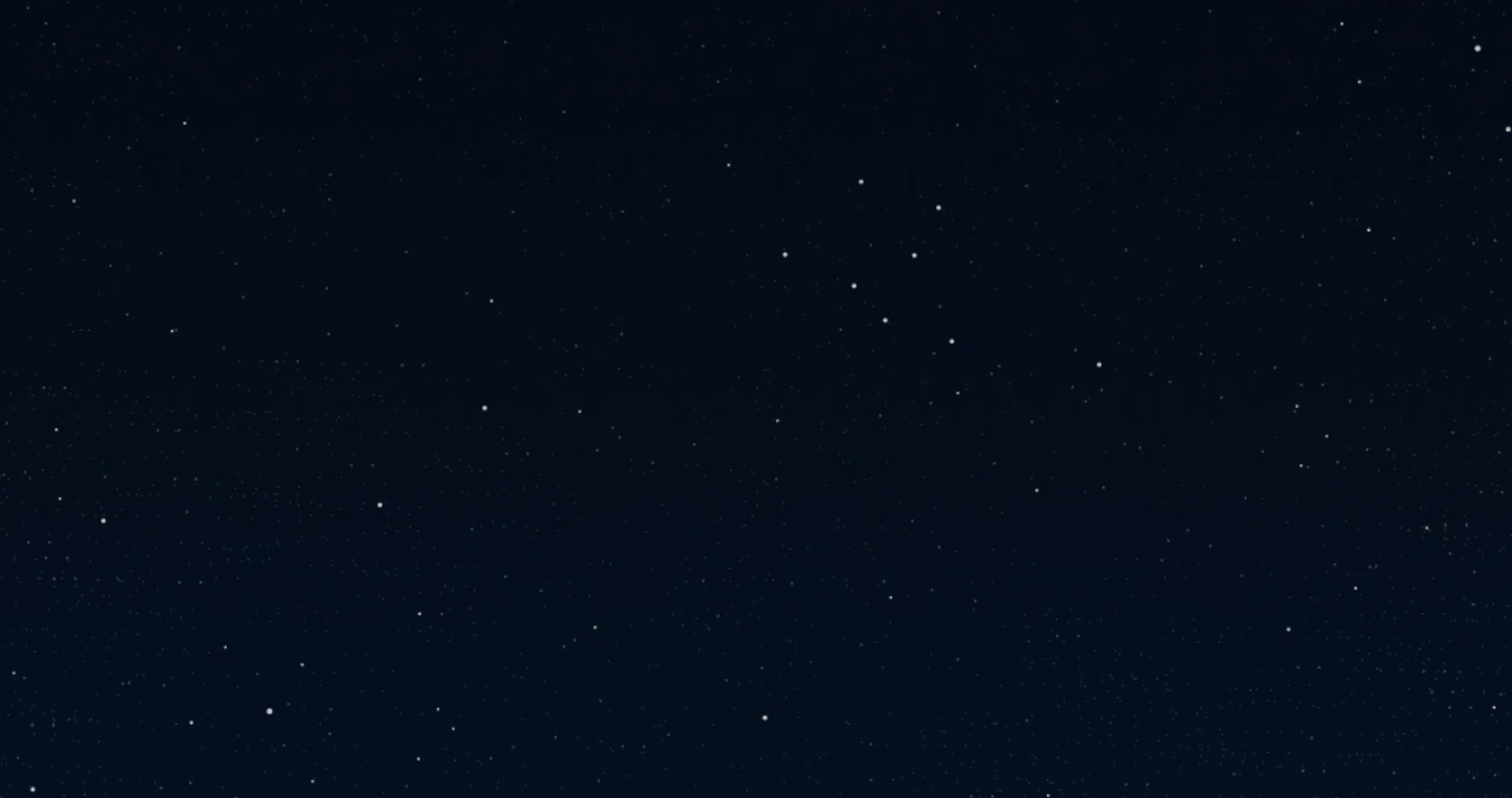 A starry night sky with numerous small stars scattered across a dark background.
