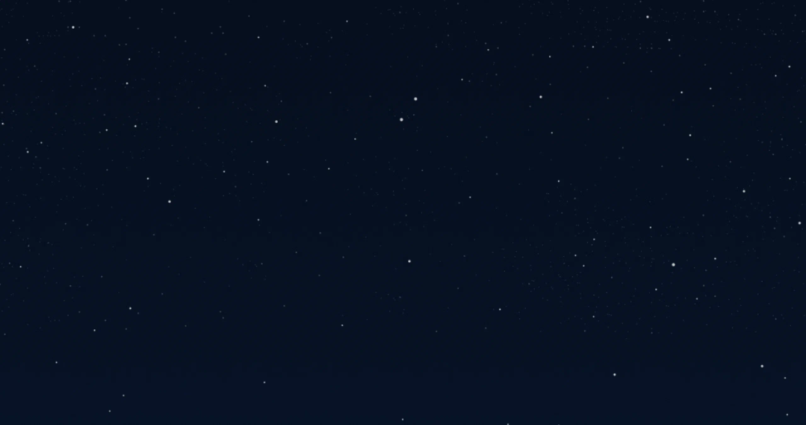 A starry night sky with numerous small stars scattered across a dark background.